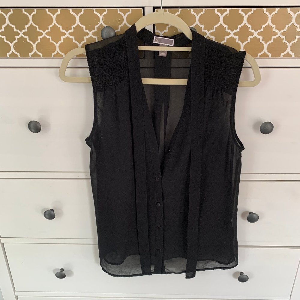 Chelsea28 Tank Top Black Blouse